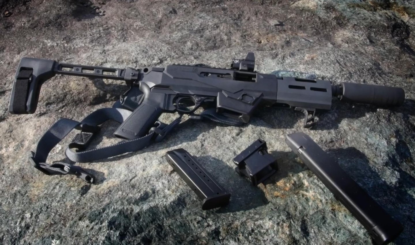 Ruger PC Charger calibro 9mm. La carabina diventa una pistola Ruger PC Charger calibro 9mm