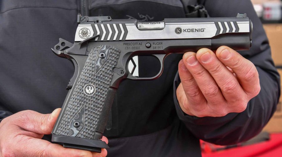 Canna Match con rampa lappata della Ruger SR1911 Competition