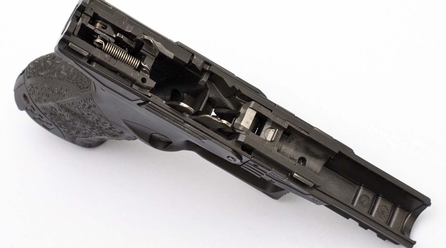 Particolare del fusto della pistola Walther PPQ M2