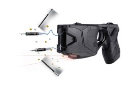 Taser X2 all'atto dello sparo