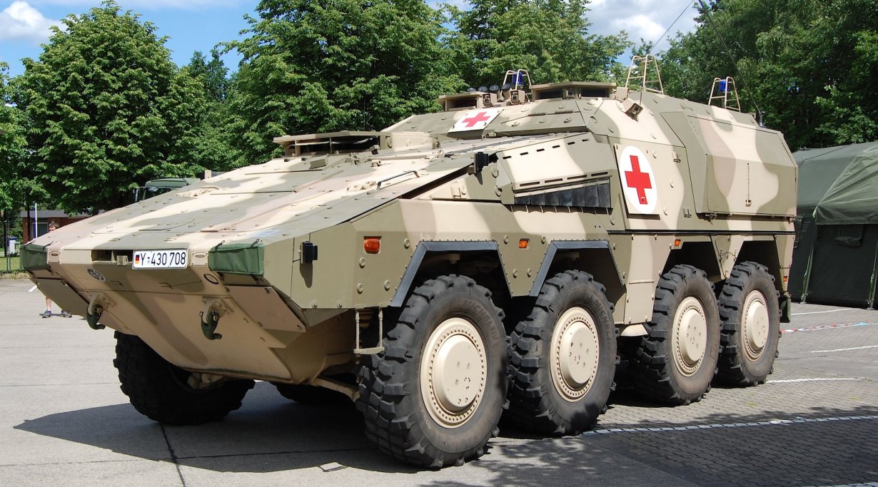 ARTEC "BOXER" (sgSanKfz) на дне бундесвера