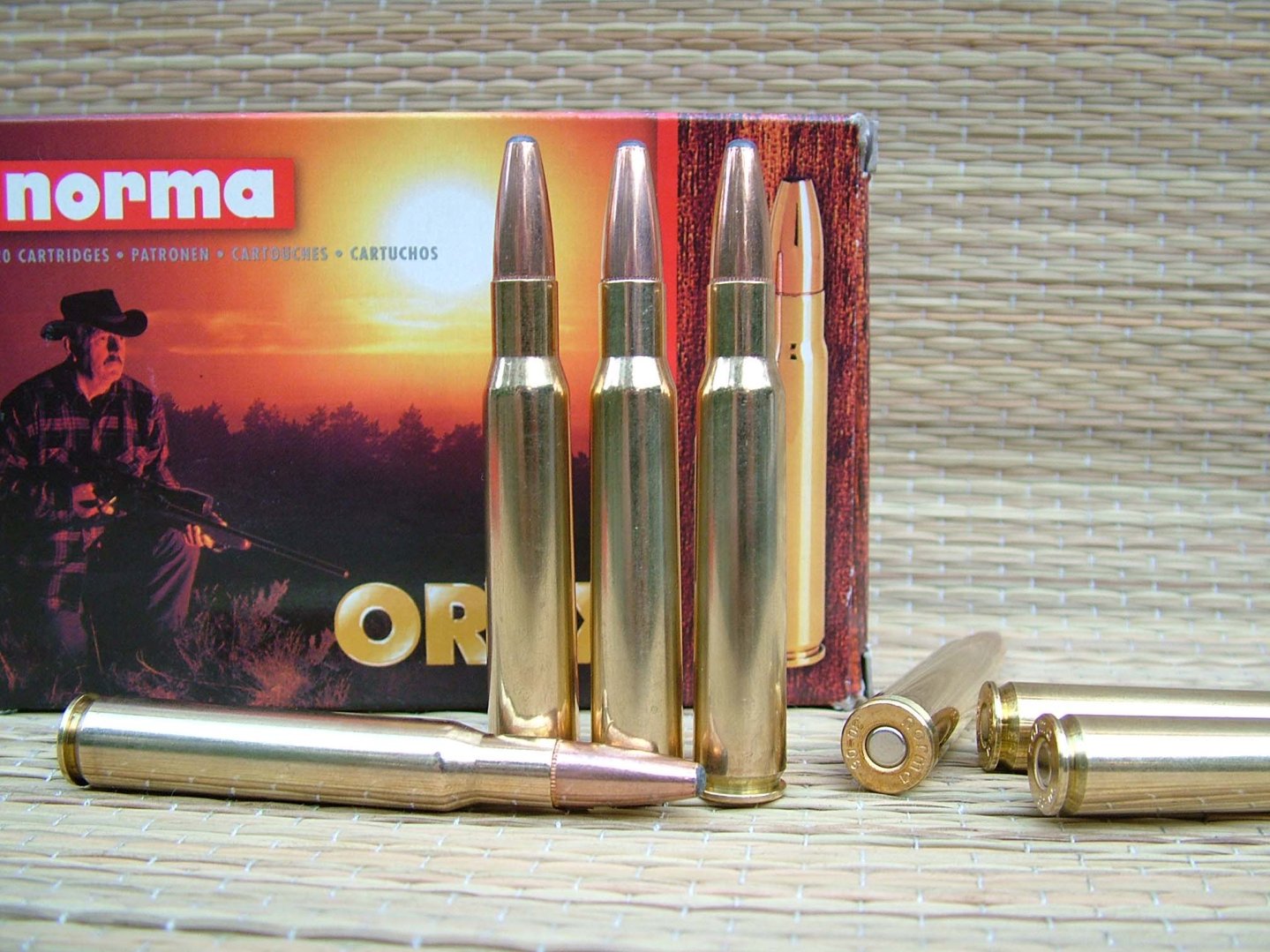 Охотничьи пули Norma Oryx .30-06 Упаковка патронов Norma с пулей Oryx