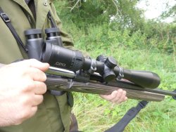 Охотничья оптика от компании GPO Охотник с оптикой компании German Precision Optics