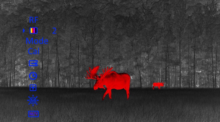 Тепловизионный монокуляр Pulsar Quantum XQ. Цветовая схема серого.