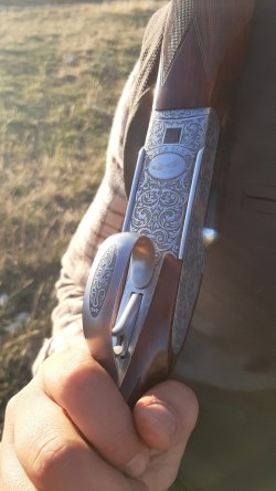 Горизонталка Fausti Dea SLX калибра .410 Ствольная коробка Fausti Dea SLX с элегантной гравировкой
