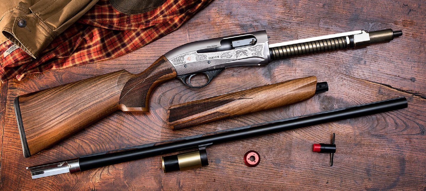 Полуавтоматы FABARM L4S: 4 выстрела с легкостью и изяществом! Полуавтомат FABARM L4S в разобранном виде