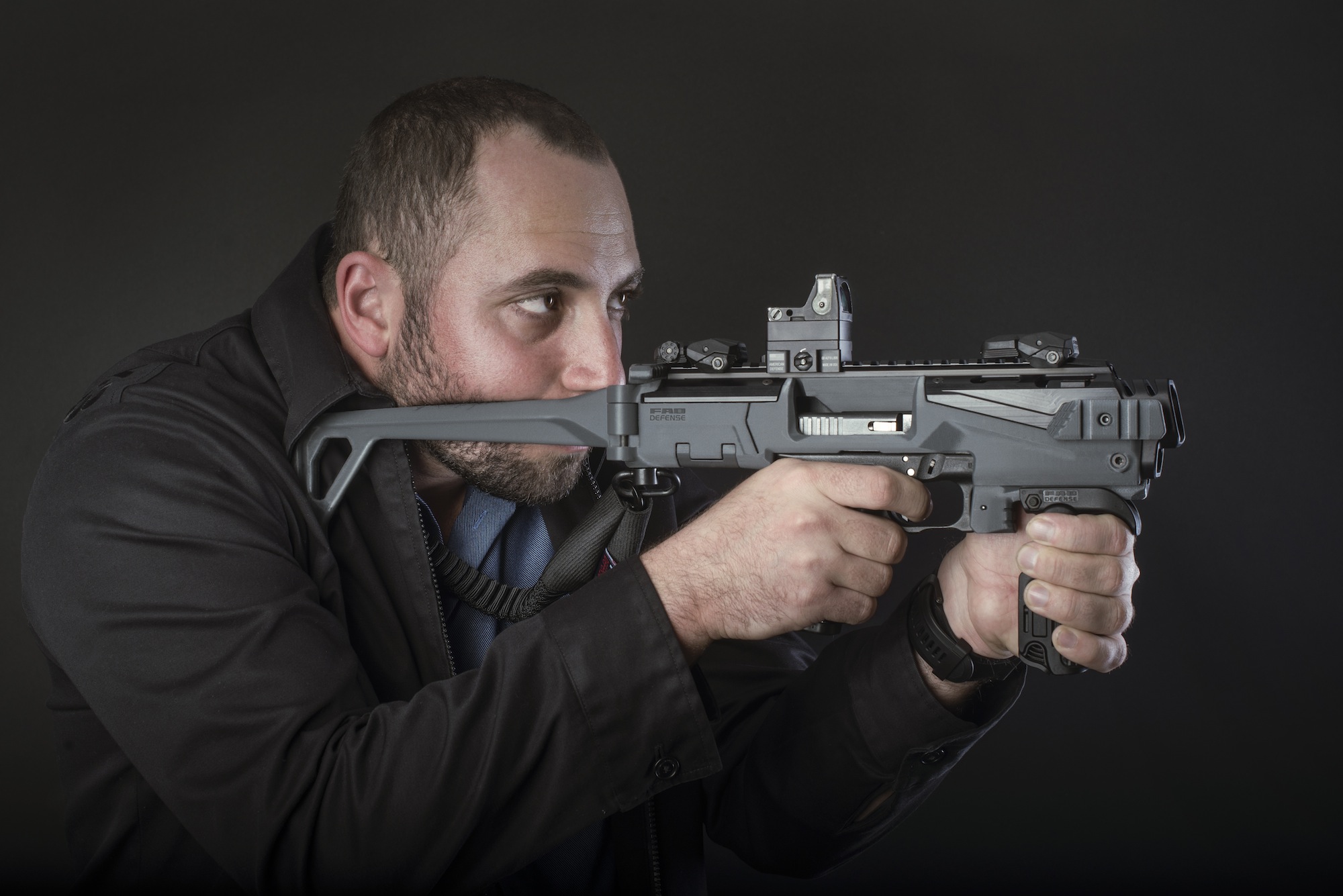 fab-defense: FAB Defense: комплект KPOS Scout для переделки пистолета Glock 17/19 в карабин