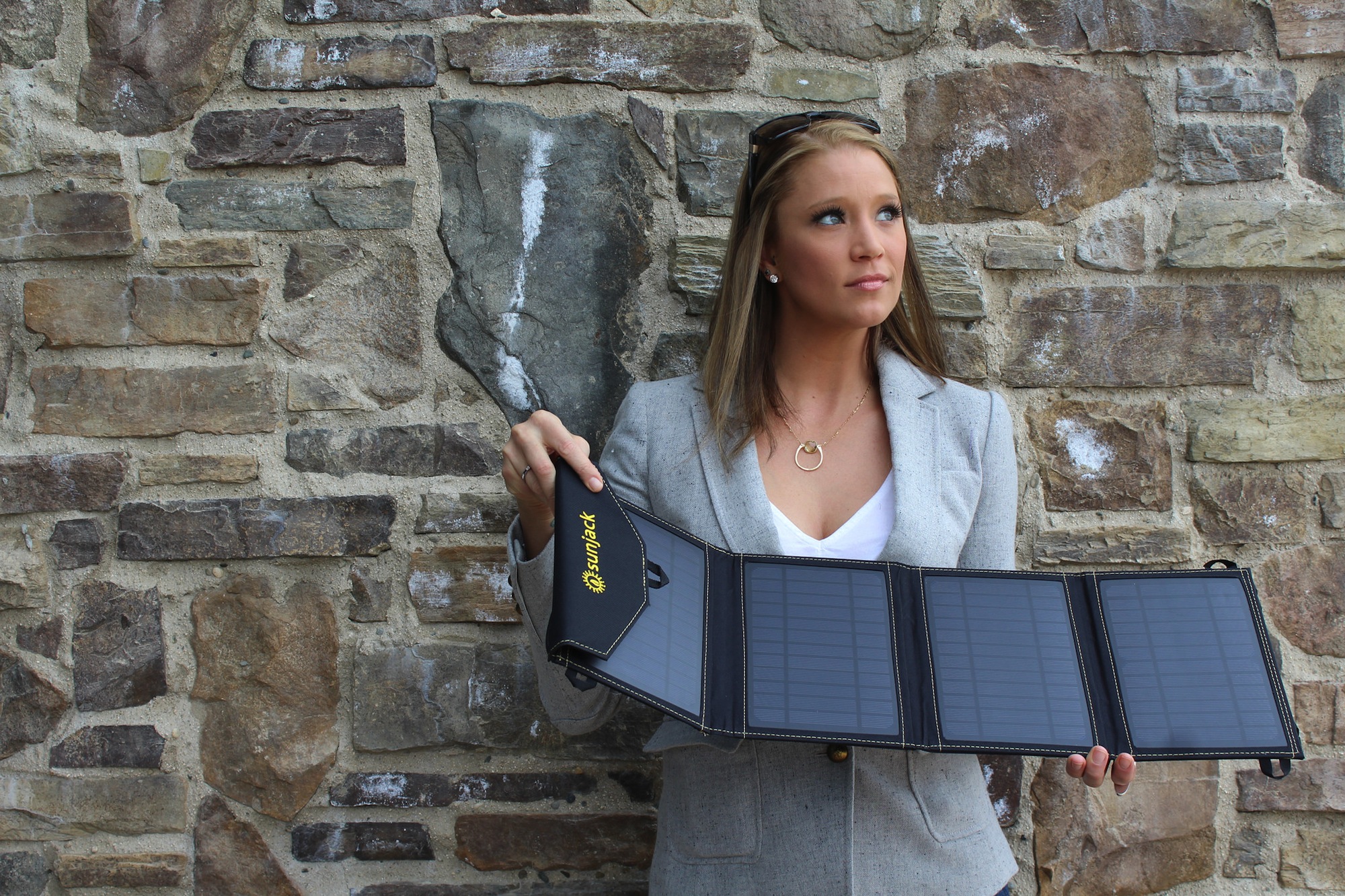 aksessuary: GigaWatt Inc: портативная солнечная батарея SunJack Solar Charger