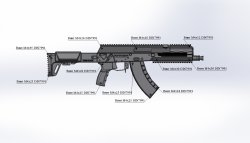 LASERWAR - игровой лазертаг-комплект АК-12LT «Хищник» Рисунок: LASERWAR.