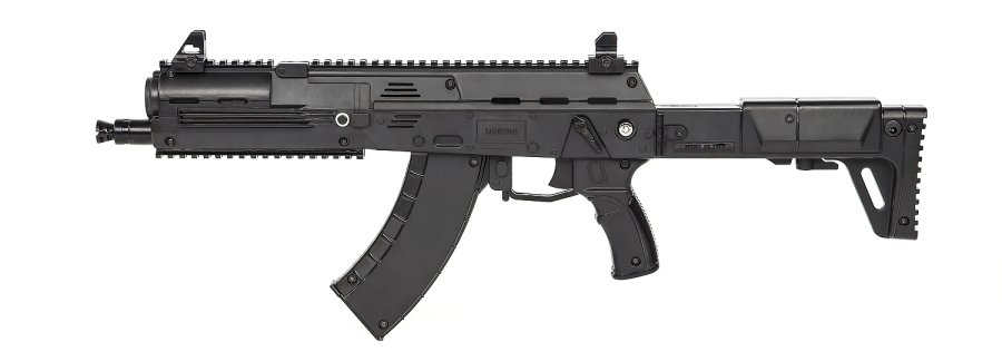 LASERWAR - игровой лазертаг-комплект АК-12LT «Хищник» LASERWAR АК-12LT «Хищник» вид слева.