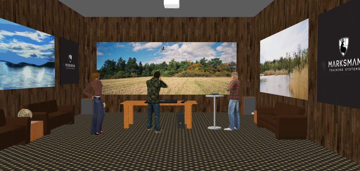 Компьютерный эскиз стрелкового тренажера MARKSMAN ST-2