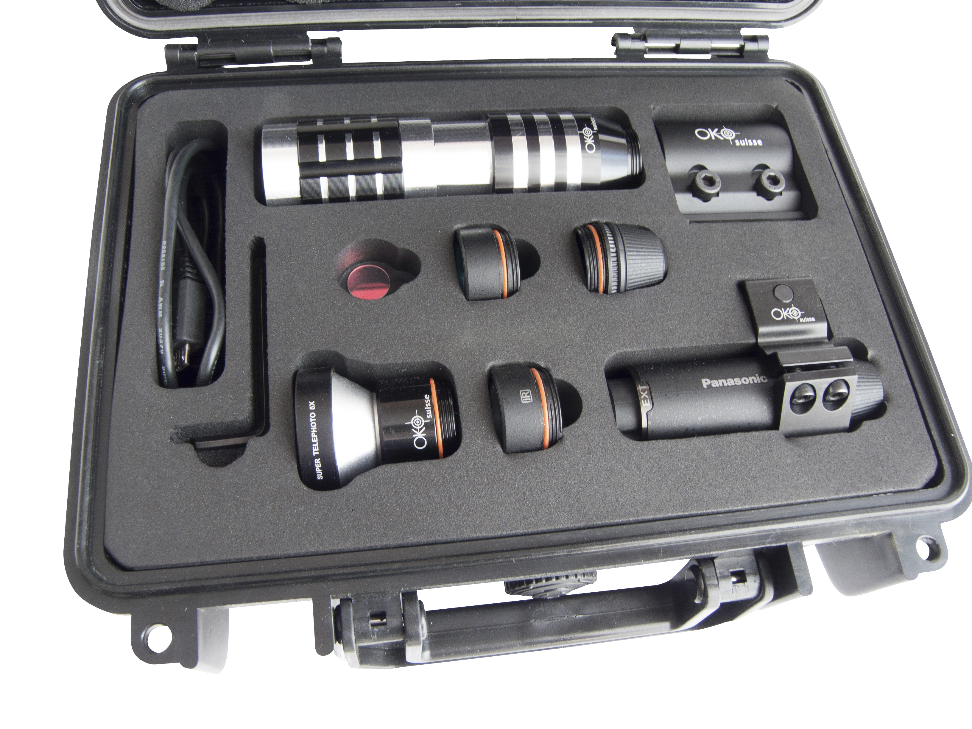 aksessuary: OKO Suisse: HD камера, укомплектованная набором объективов и крепежей