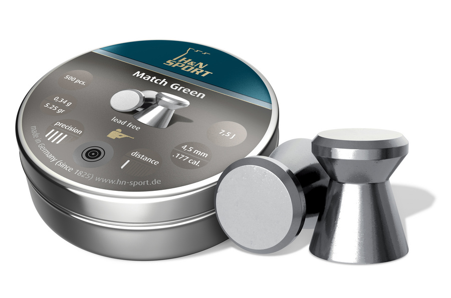 boyepripasy: Haendler & Natermann Sport Match Green 4,5 мм экологически безопасные пули