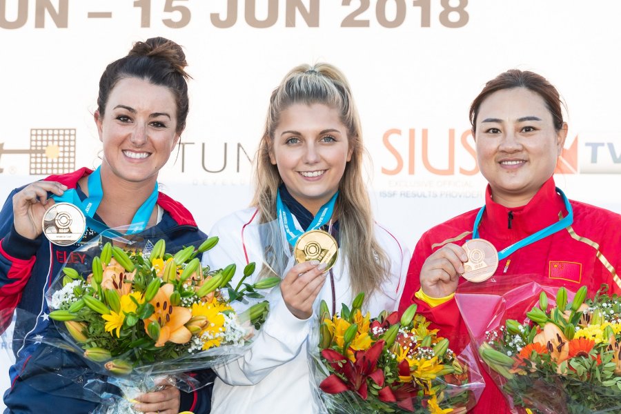 3-ий этап Кубка мира по стендовой стрельбе завершился на Мальте Стрелки Amber English, Amber Hill, Zhang Donglian