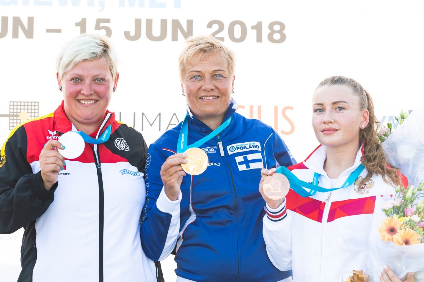 3-ий этап Кубка мира по стендовой стрельбе завершился на Мальте Стрелки Quoos Katrin, Makela-Nummela Satu, Екатерина Рабая