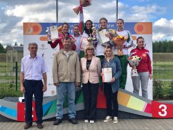 Чемпионат России по стендовой стрельбе 2017. Окончание. Подиум с победительницами