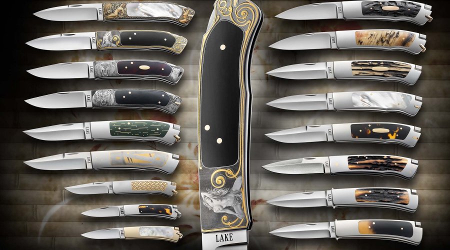 Фантастическая серия складных ножей, сделанная Роном Лейком