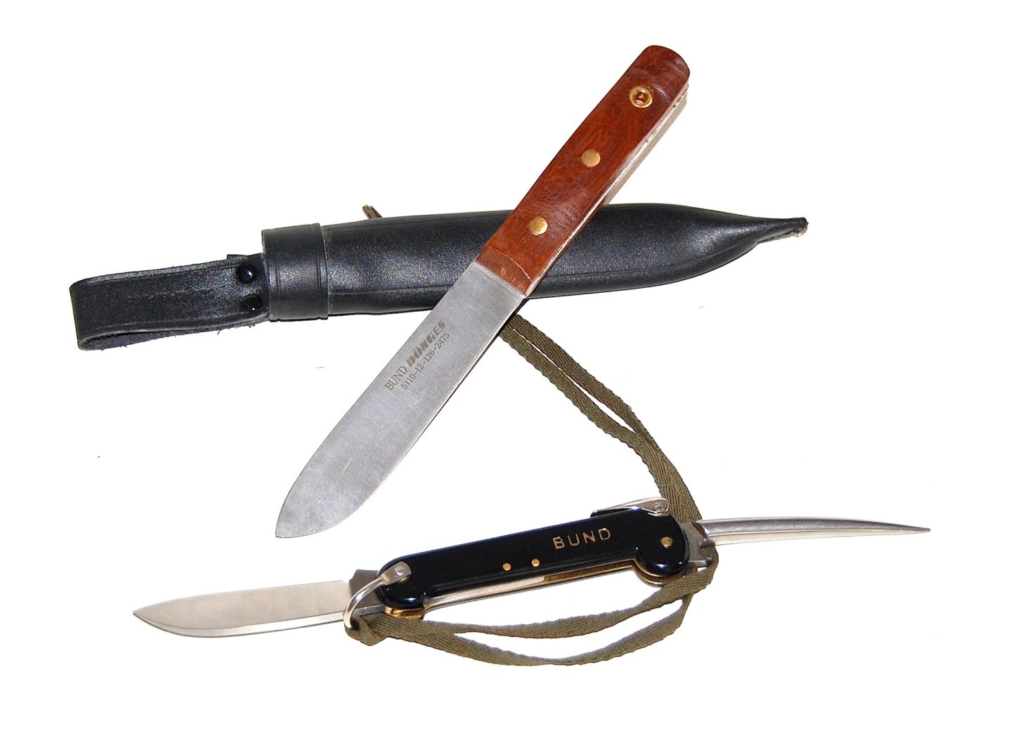 Матросские ножи Matrosenmesser (вверху) и Bordmesser (внизу)