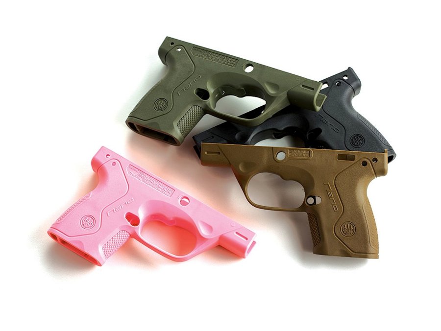 Новые исполнения пистолетов Beretta Pico и Nano Полимерная рамка различной окраски