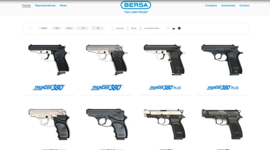 Bersa S.A. - аргентинские пистолеты