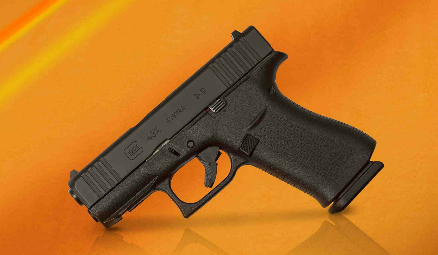 Новые пистолеты GLOCK G43X и G48 - версии “Rail” и “Black”, пополнили линейку Slimline Пистолет G43X Rail, вид слева