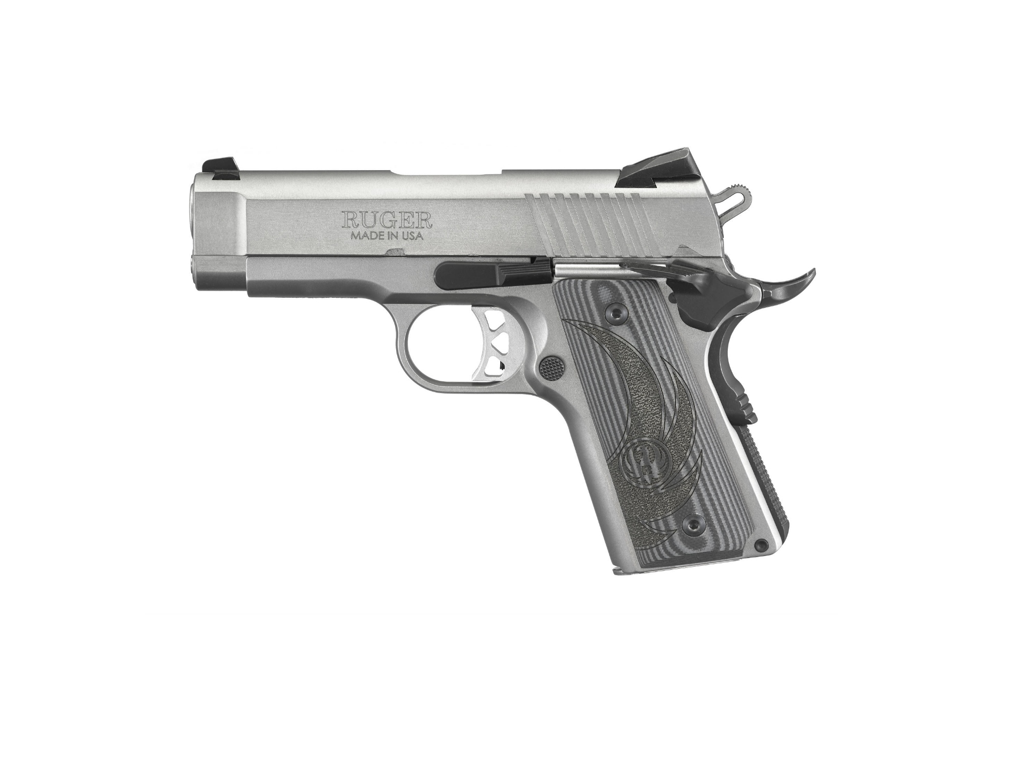ruger-firearms: Пистолет Ruger SR1911 Officer-Style с рамкой из нержавеющей стали ruger-firearms: Пистолет Ruger SR1911 Officer-Style с рамкой из нержавеющей стали