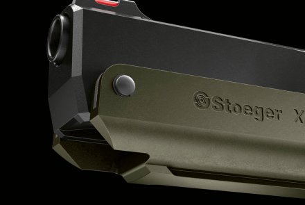 Stoeger AIRGUNS: новый пневматический пистолет XP4 Красная фиберглассовая мушка и подствольная рельса на пневматическом пистолете Stoeger AIRGUNS XP4
