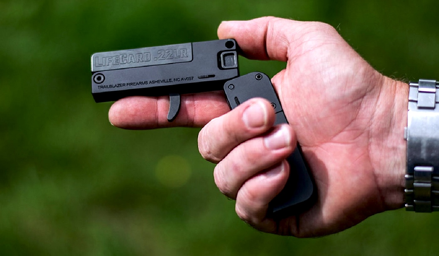 pistolety: Trailblazer Firearms: миниатюрный пистолет LifeCard .22LR