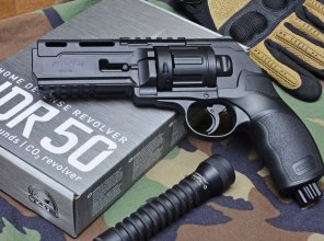 umarex: Револьвер Umarex T4E HDR .50 калибра для самообороны и развлекательной стрельбы 