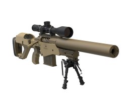 Антиматериальная винтовка Truvelo AMRIS 20 x 42 mm с интегрированным глушителем Антиматериальная винтовка Truvelo AMRIS, общий вид