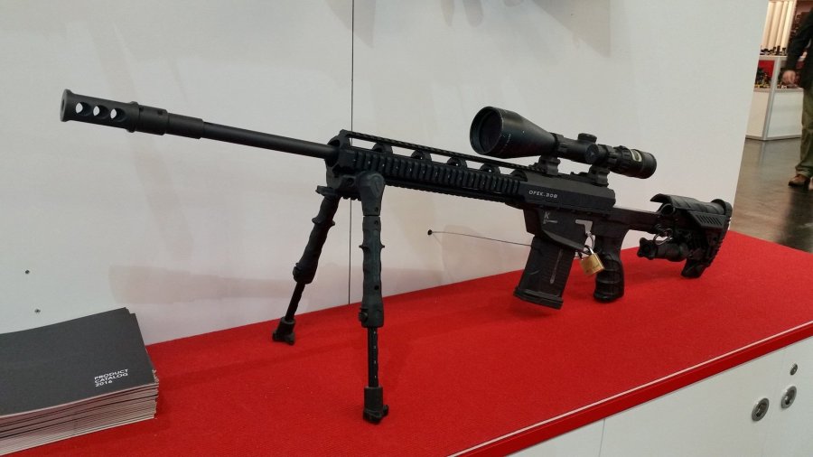 Israel-Kalashnikov: новая снайперская винтовка OFEK-308 Снайперская винтовка Israel-Kalashnikov OFEK-308 с установленной оптикой
