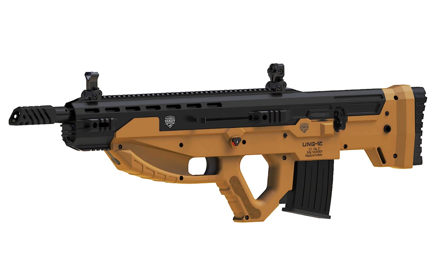 Uzkon UNG-12: новый гладкоствольный буллпап-полуавтомат Полуавтоматическое гладкоствольное ружье Uzkon UNG-12